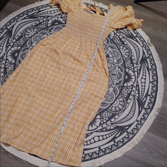 Rahi smocked gingham midi dress size XS - Picture 15 of 15